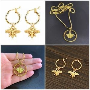 Bumble Bee Earrings & Necklace Set